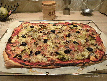 Recette Pizza aux haricots rouges 